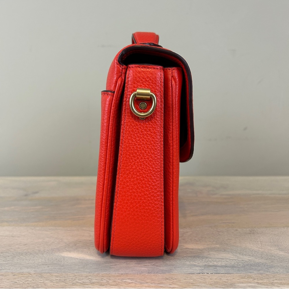 Coach Red Orange Cassie with Custom Pins, NWT! - Picture 3 of 13